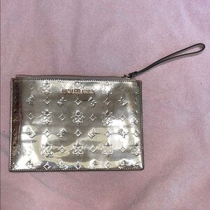 Michael Kors Metallic Floral Wristlet